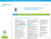 Tablet Screenshot of fair-collect.de